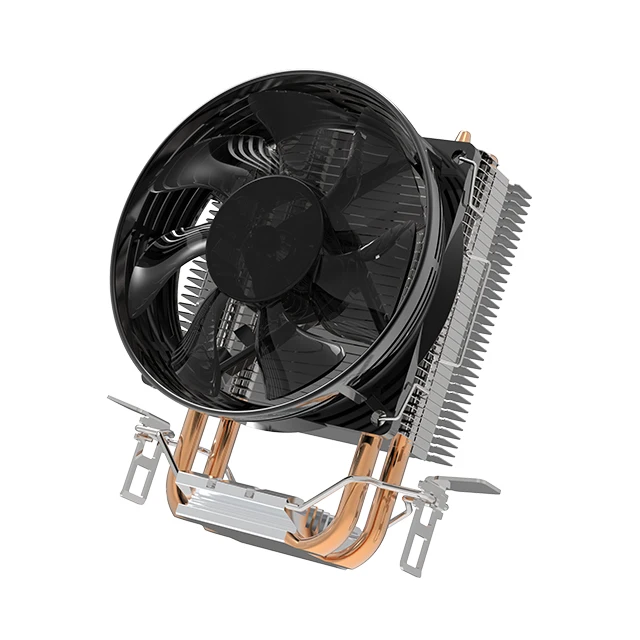 LED Radiator  Quiet Computer Case Fan Blue PC multi-platform CPU heat sink 2 copper tube heat sink 9CM fan 115X 1200 1700 AM4