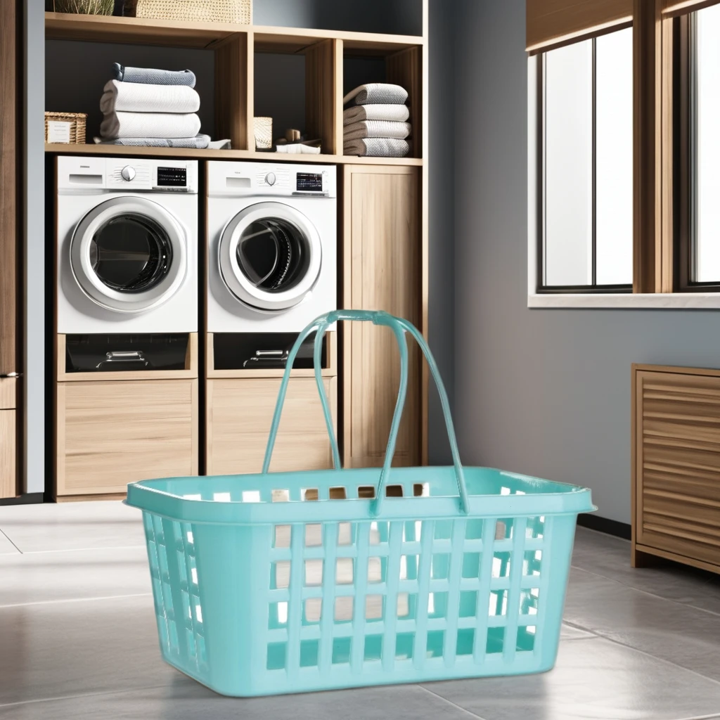 PP Plastic Laundry Baskets with Clothes Pegs Convenient for Organizing Clothing
