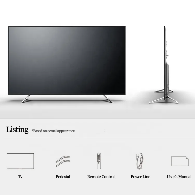 Tempered Tv Television 50inch Android Smart Tv 50 Inch 4K UHD LED Tv Wholesale