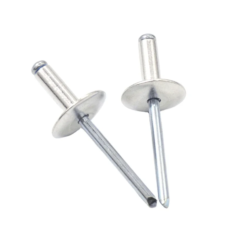 Free Sample Open Type Blind Rivet Aluminum Pop Blind Rivet With Large Flange Rivet