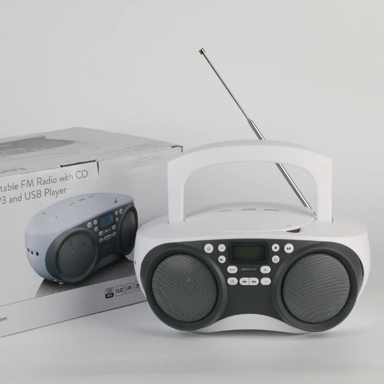 Portable Vintage CD Music Cassette  Player BT  Home  Audio Boombox with USB FM Built in Powerful Speaker