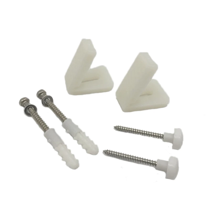 Hot Selling L Bathroom Toilet Installation Fixing Screw Kit Plastic and Stainless Steel Toilet Floor Fang Bolts Set