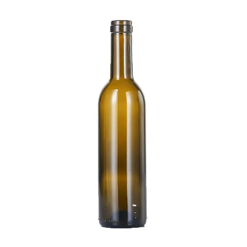 Factory High Quality Empty 750 ML Colored Round Liquor Bottle Glass Wine Bottle Wholesale