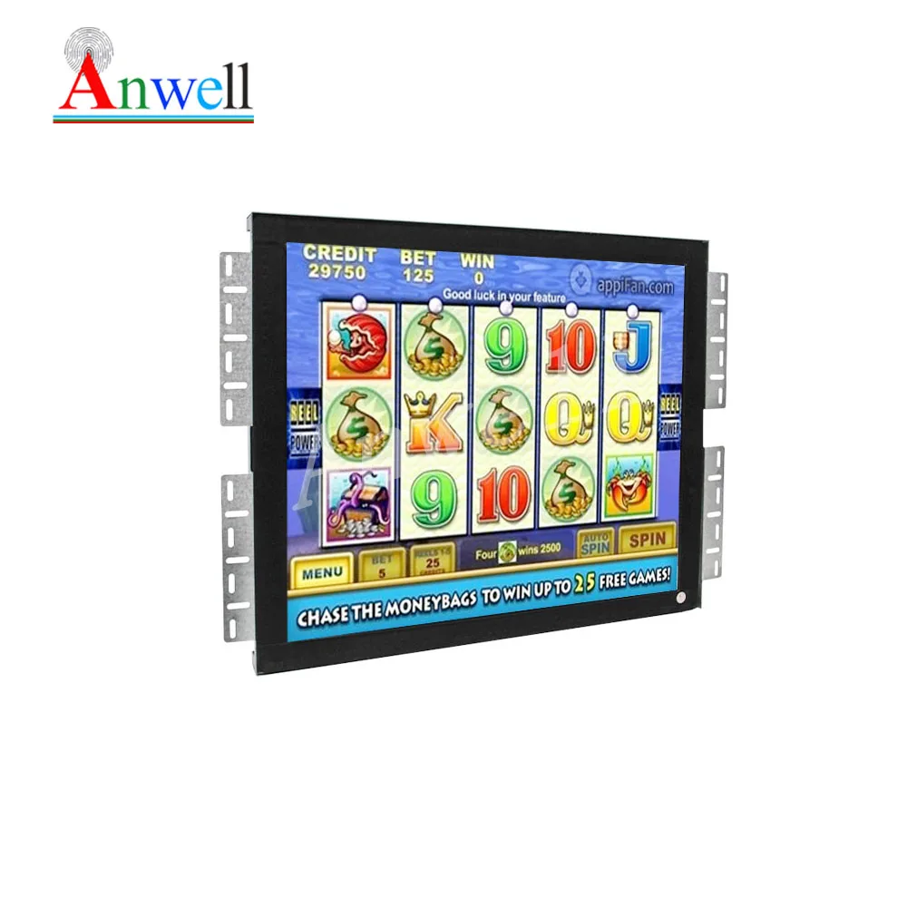 Горшок с золотой открытой рамкой монитор 19 дюймов ИК Сенсорный игровой монитор POG