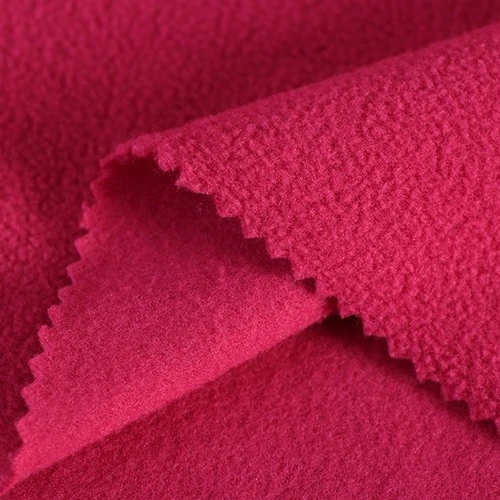 Wholesale knitted 100% Polyester super thick polar fleece fabric