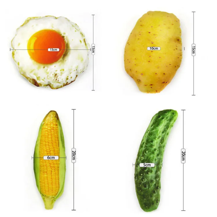 MewooFun Vegetable Meat Shape Plush Pet Dog Toys Plush Dog Bone Toy