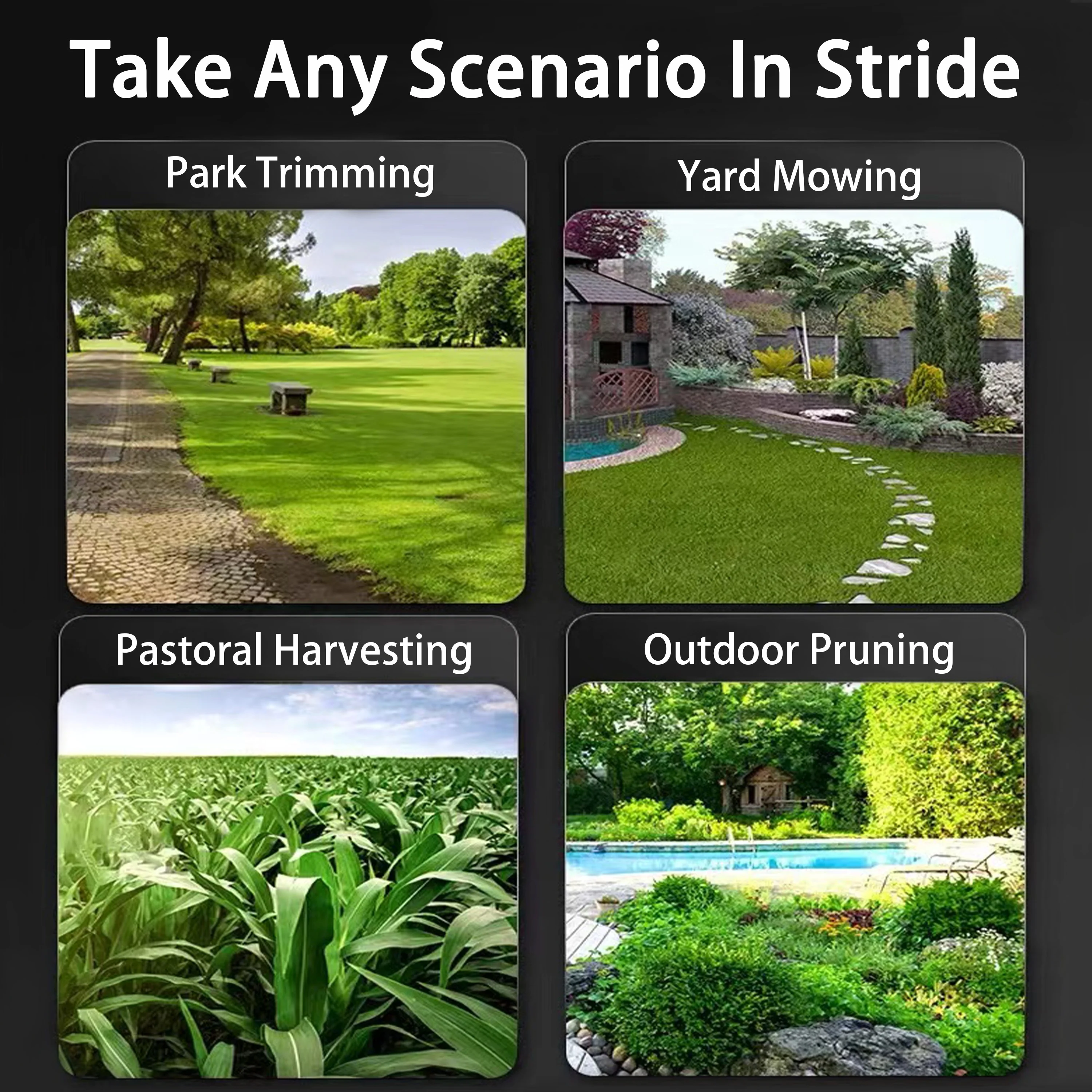 20V High Quality Electric Lawn Mower Brush or Brushless Motor Weeder Cordless Grass Trimmer