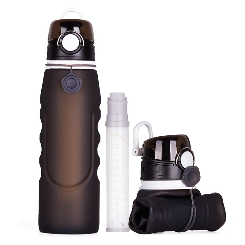 Ur-health Sport Bottle Collapsible Drink Bottle Water Filter Purification With Custom Logo Drink Water Filter