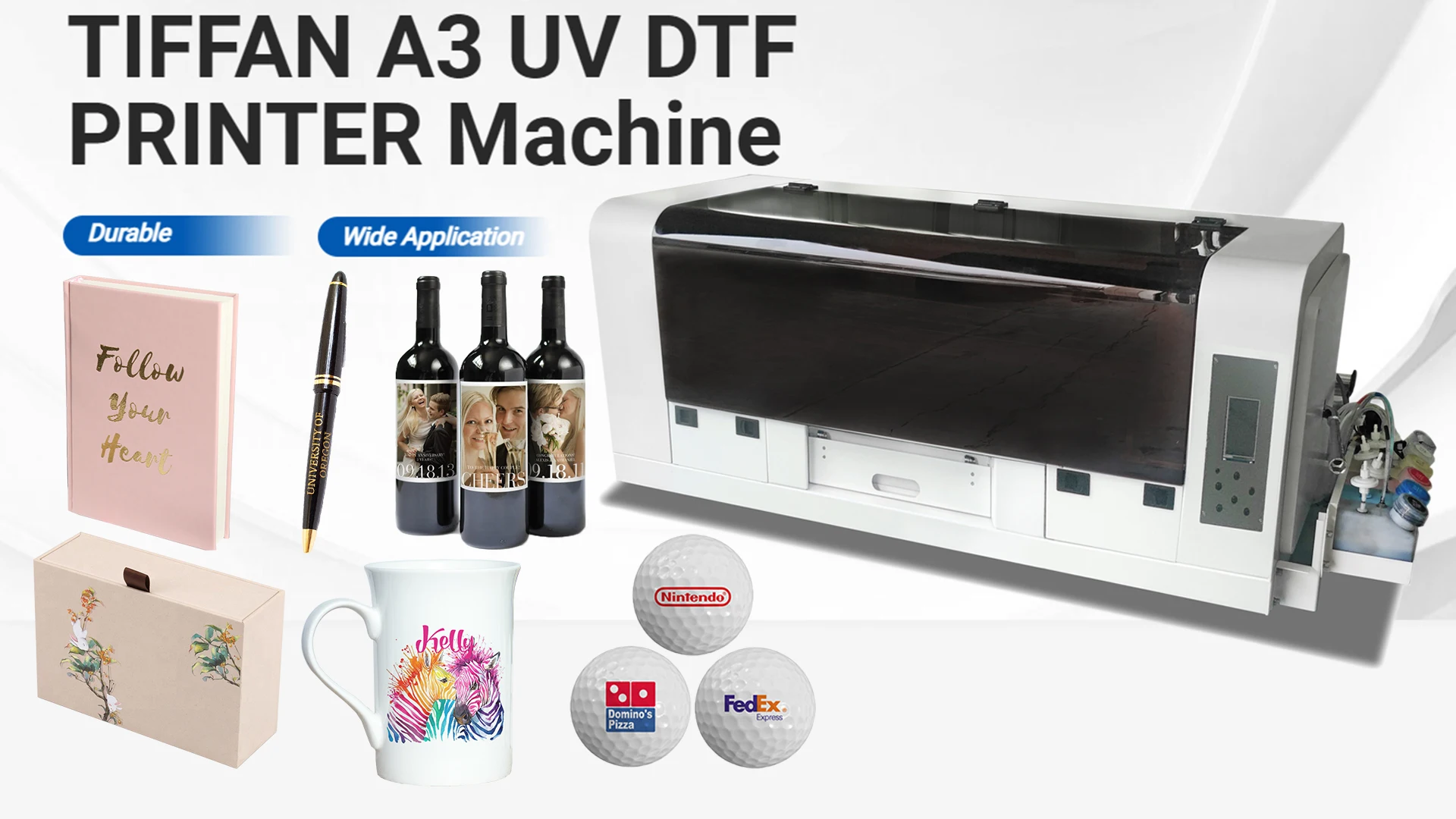 small 3500mm 3050dtf uv industrial abfilm roll sticker printer and uv metal printer