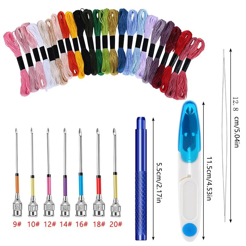 Punch Needle Diy Embroidery Sets Punch Needle Sewing Practical Magic Embroidery Pen Set