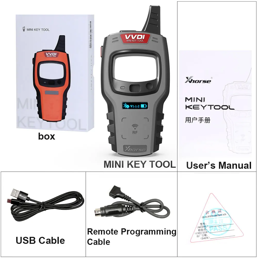 Xhorse VVDI Mini Key Tool Remote Key Programmer Global Version With ID48 Free Daily Token One Year