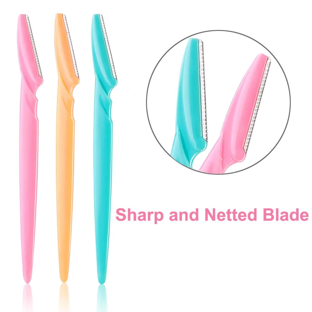 30 Pieces Facial Razor Eyebrow Shaper for Women and Men, Shaving Grooming Eyebrow Trimmer with Cover Beauty Tools