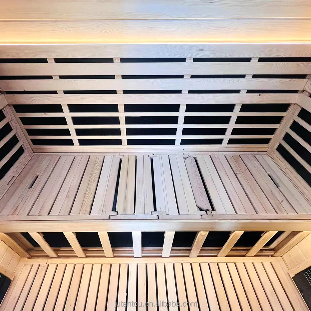 Cheap price 4 persons Hemlock wood indoor sauna room traditional saunas