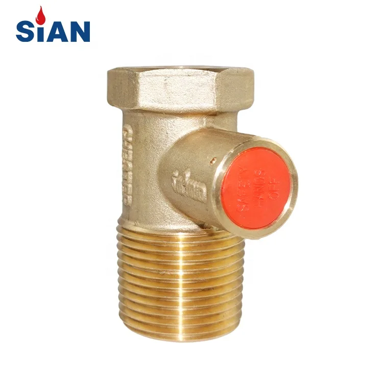 SiAN P13 Clip On Hexagon Self-closing Valves PRD Brazil Straight LPG Gas Cylinder Compact Pressure Reducing Valves