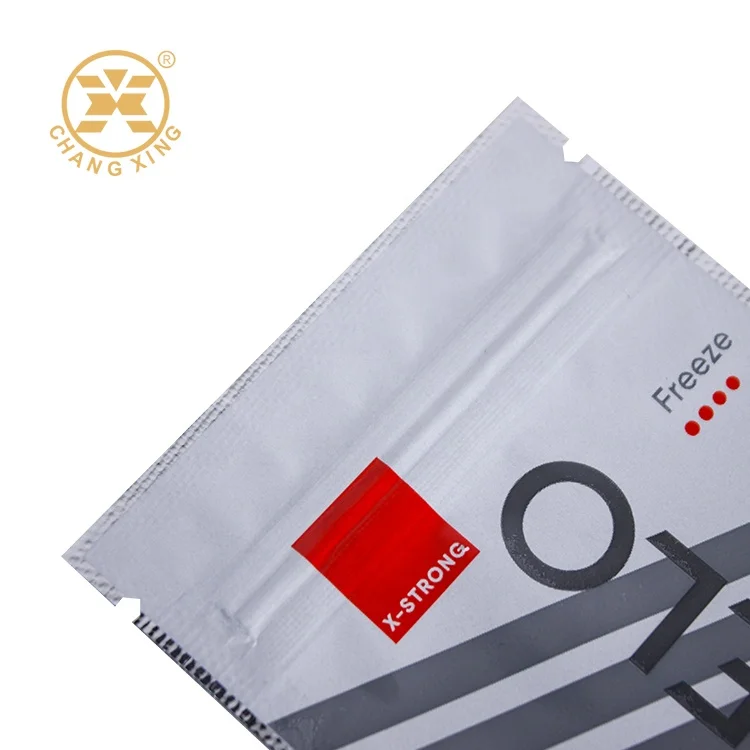 Custom High Quality Medicine Small Zipper Sachet Three Side Seal Flat Bag Packaging