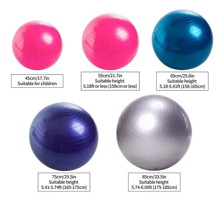 Jointop wholesale stock hot sale cheap colorful exercise gym pvc mini yoga ball