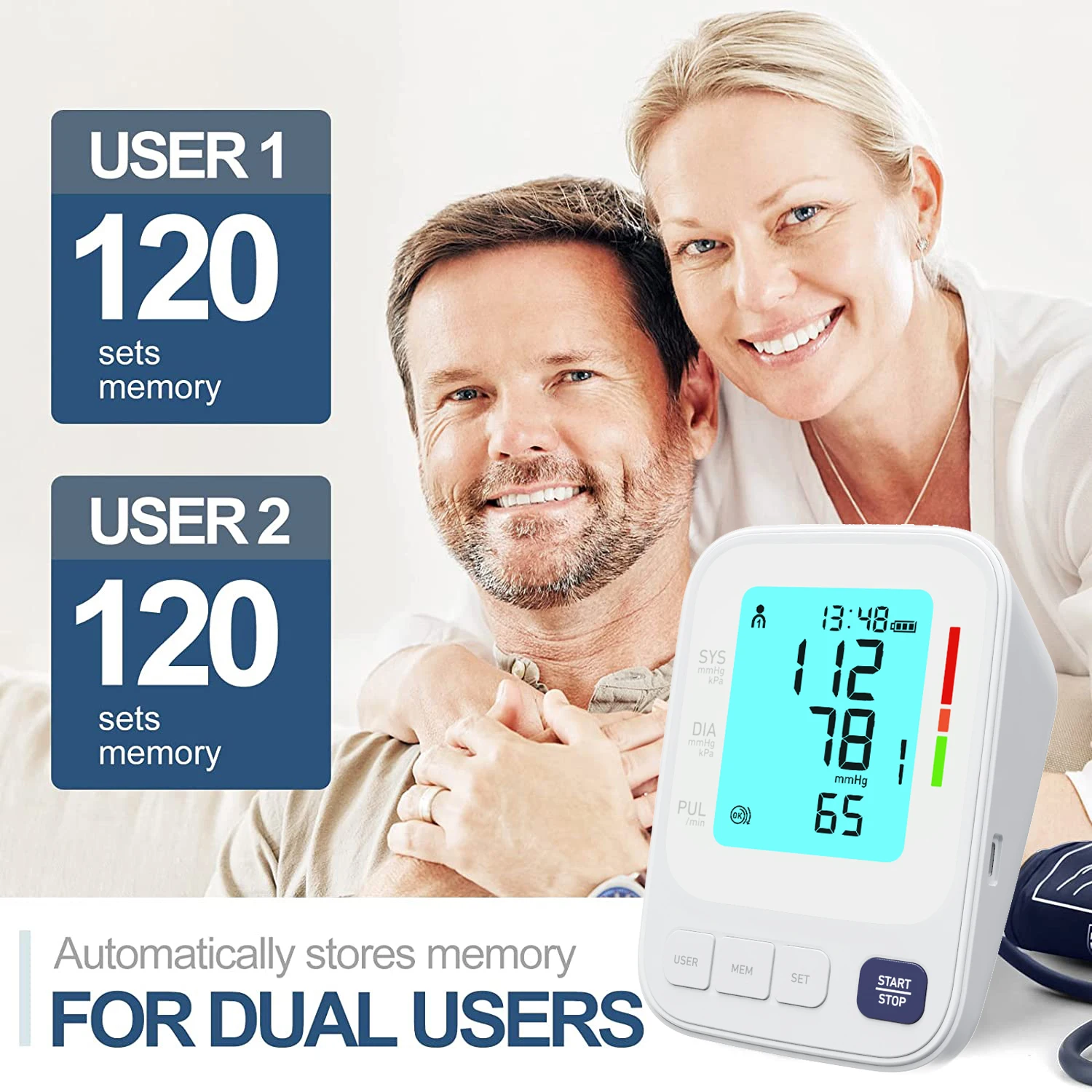 New home medical device brand blood pressure and pulse measurement upper arm blood pressure monitor