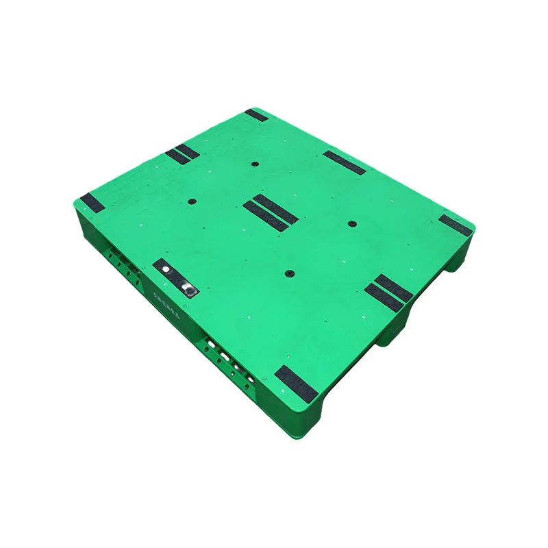 3 Runners Heavy Duty Flat 1200 x 1000 mm Warehouse Pallet 4-way HDPE Euro Plastic Pallets