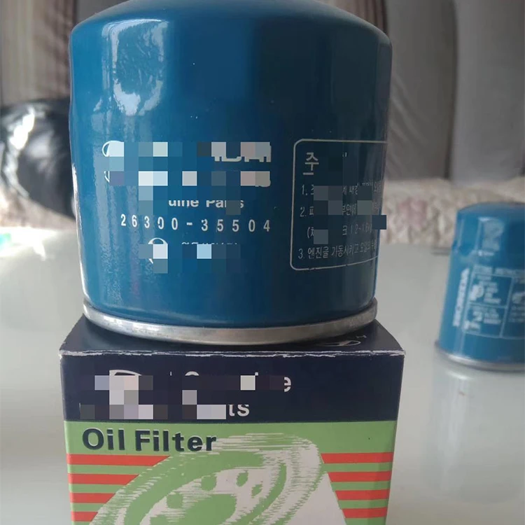 High Quality Manufacturer OEM 26300-35503 26300-35505 26300-35531 Auto Engine Oil Filters For Cars