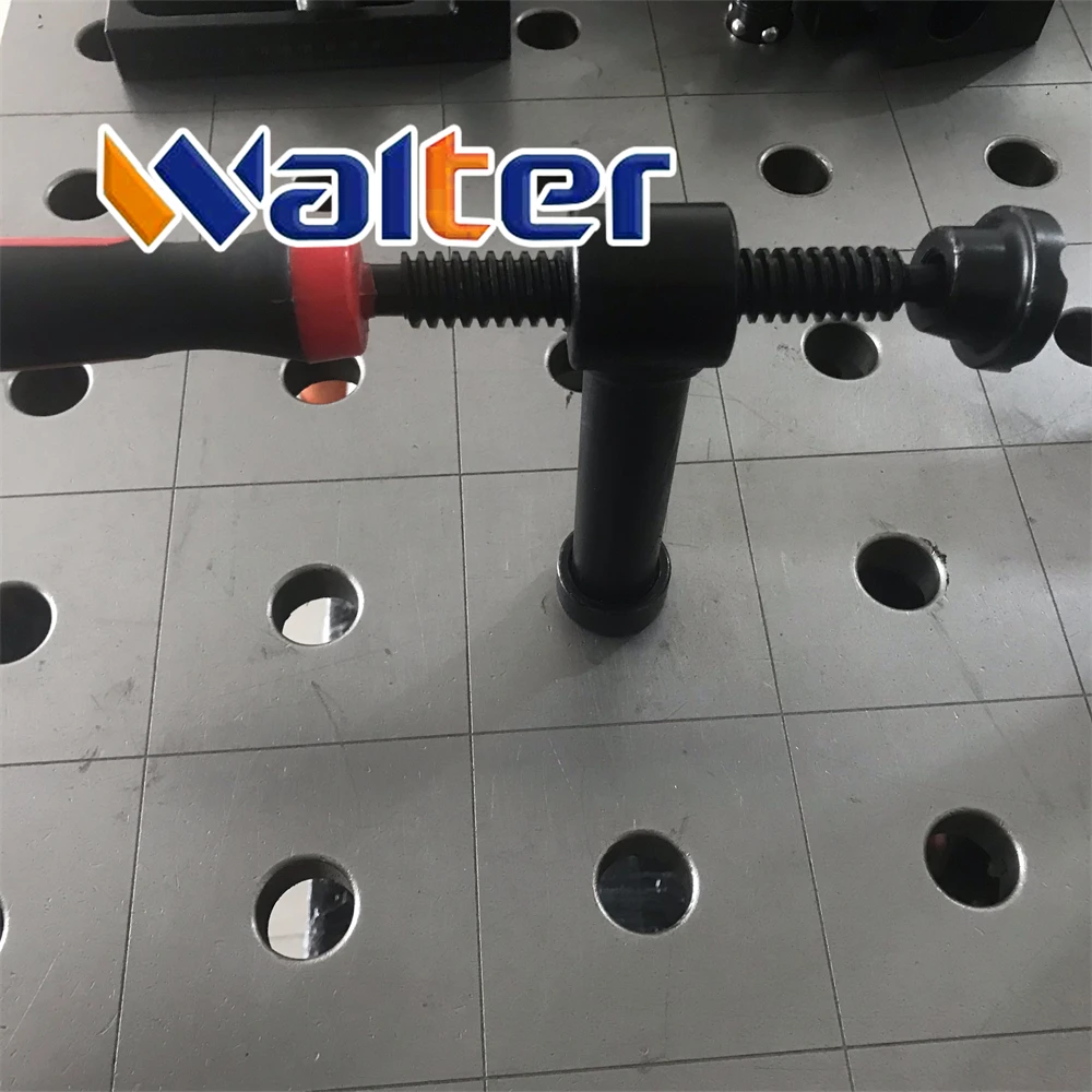 ISO9001 Certified High Quality D16 50X50MM 90 Vertical Quick Clamps with Yellow or Red Handle
