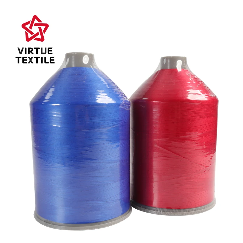 Virtue Textile 100% Polyester Textured Yarn /Sewing Thread 150D/3 420D/3 Overlocking/DTY for light weight fabric