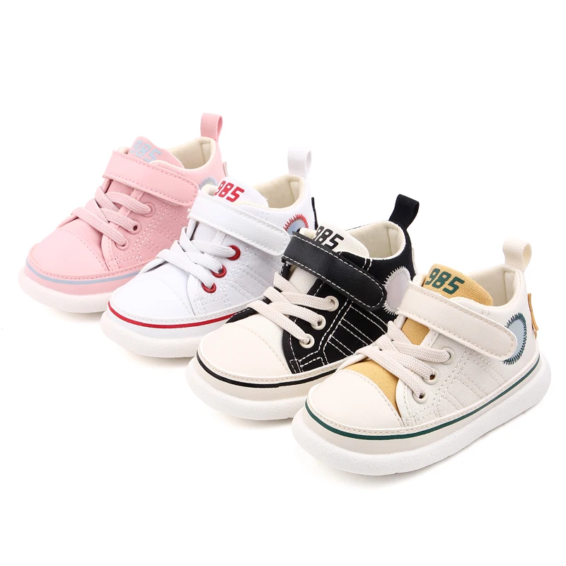 1-2 years old spring and autumn new soft soled non-slip canvas baby shoes