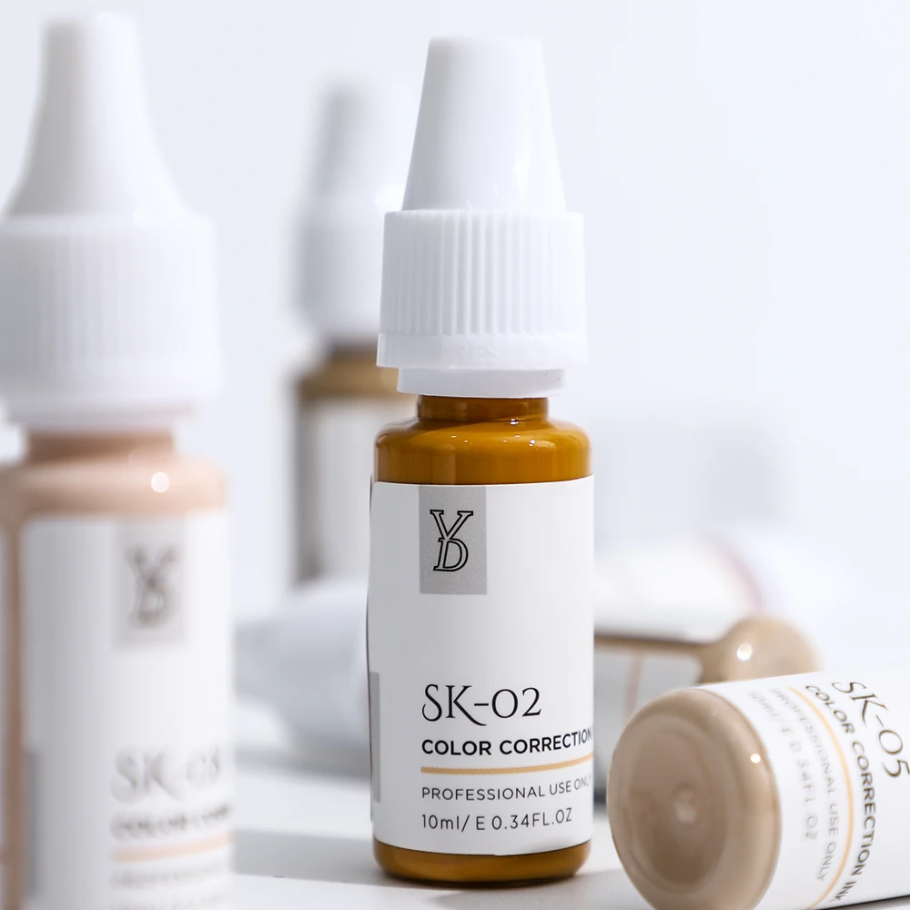 2022 Lushcolor New Original High Quality 10ml Skin Camouflage Permanent Tattoo Pigment Ink for Body Scar