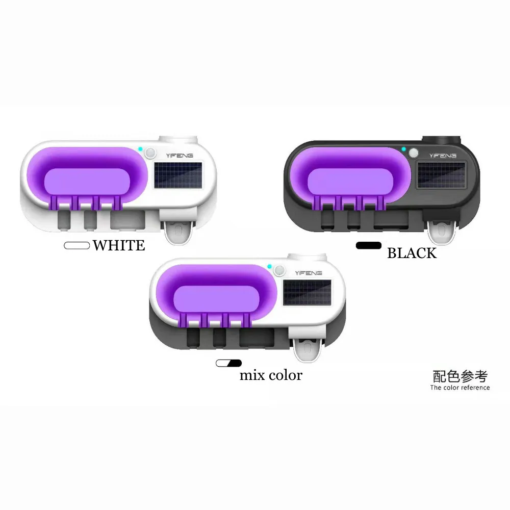 
USB LED Sensor Toothbrush sterilizer household Electric 99.9 UV Disinfection Toothbrush Sterilizer with black white color 