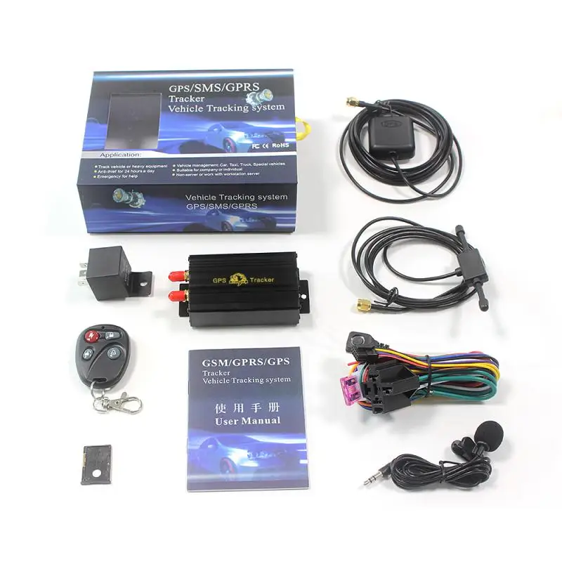 real time gps car tracking device vehicle locator TK103B