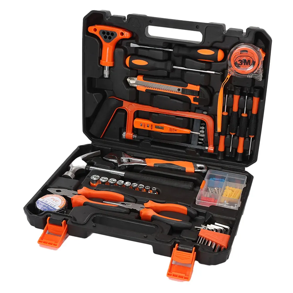 Hardware hand tool set general 108pcs manual woodworking kit tools set box for home use