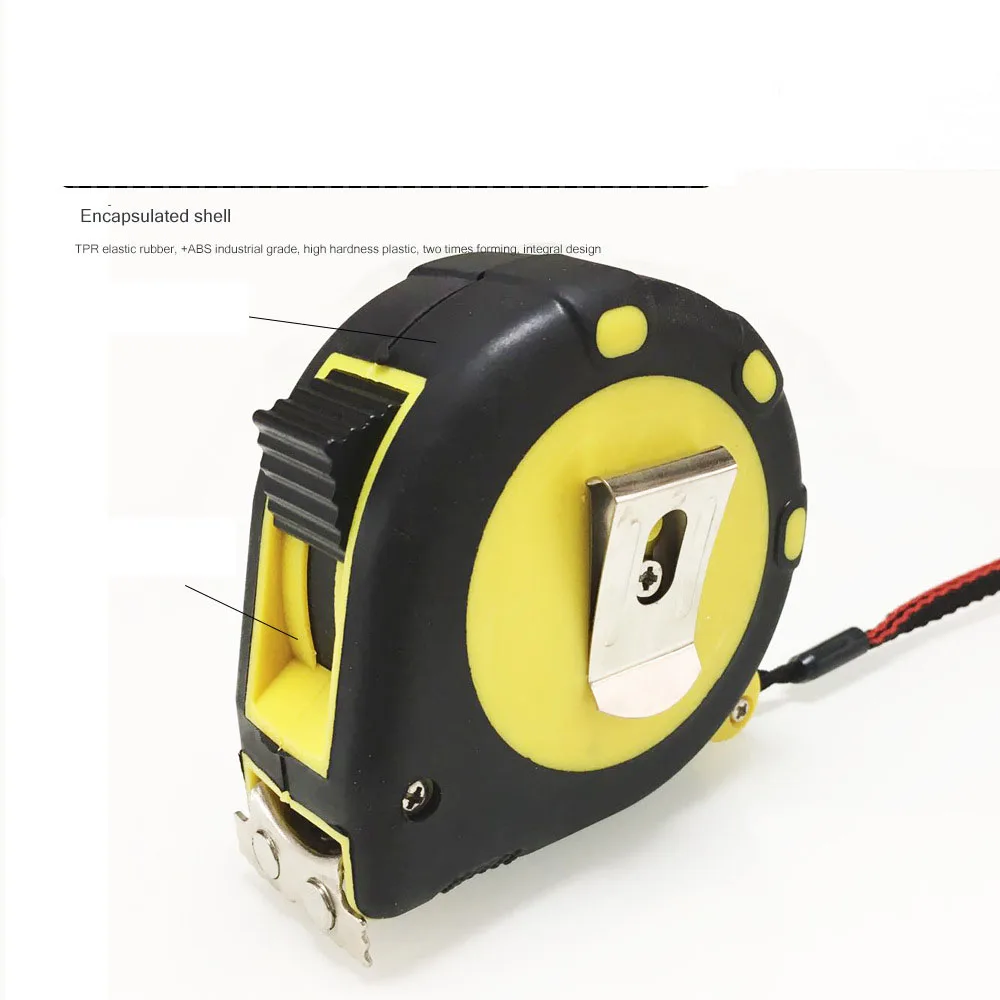 Self locking Steel Tape Measure 16FT 10FT 25FT Metric Tape measure Laster Custom Measuring Tape