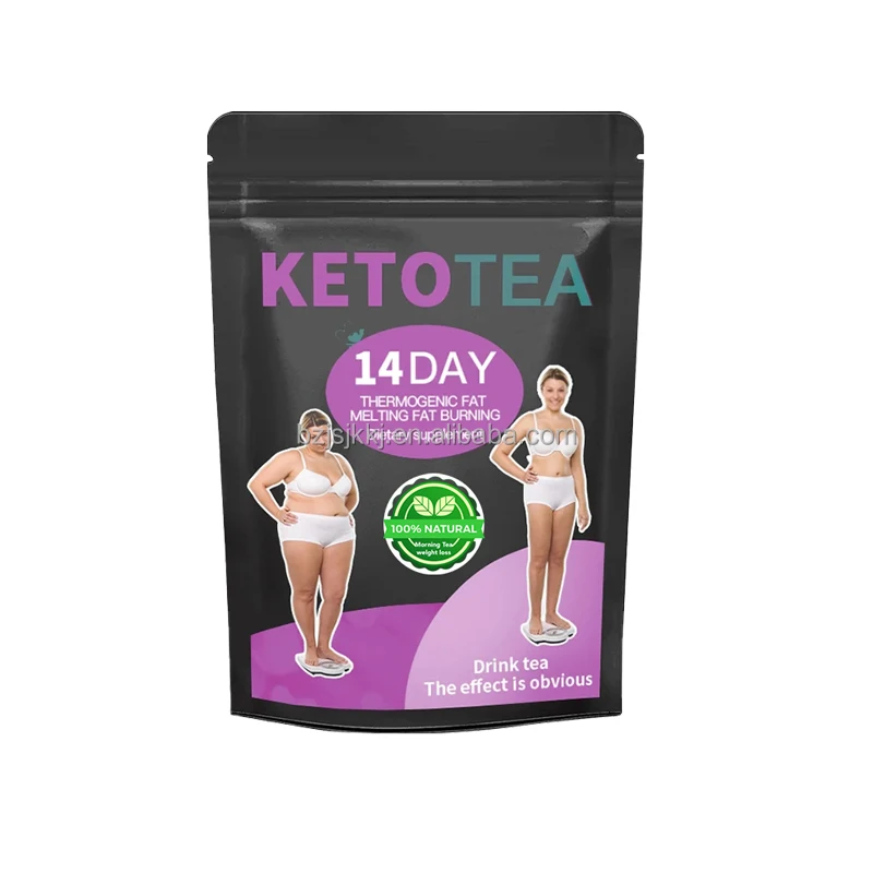 Private label OEM ODM Keto Detox Tea Colon Cleanse Fat Burn Weight Less Products KETO 14 Days Night Tea