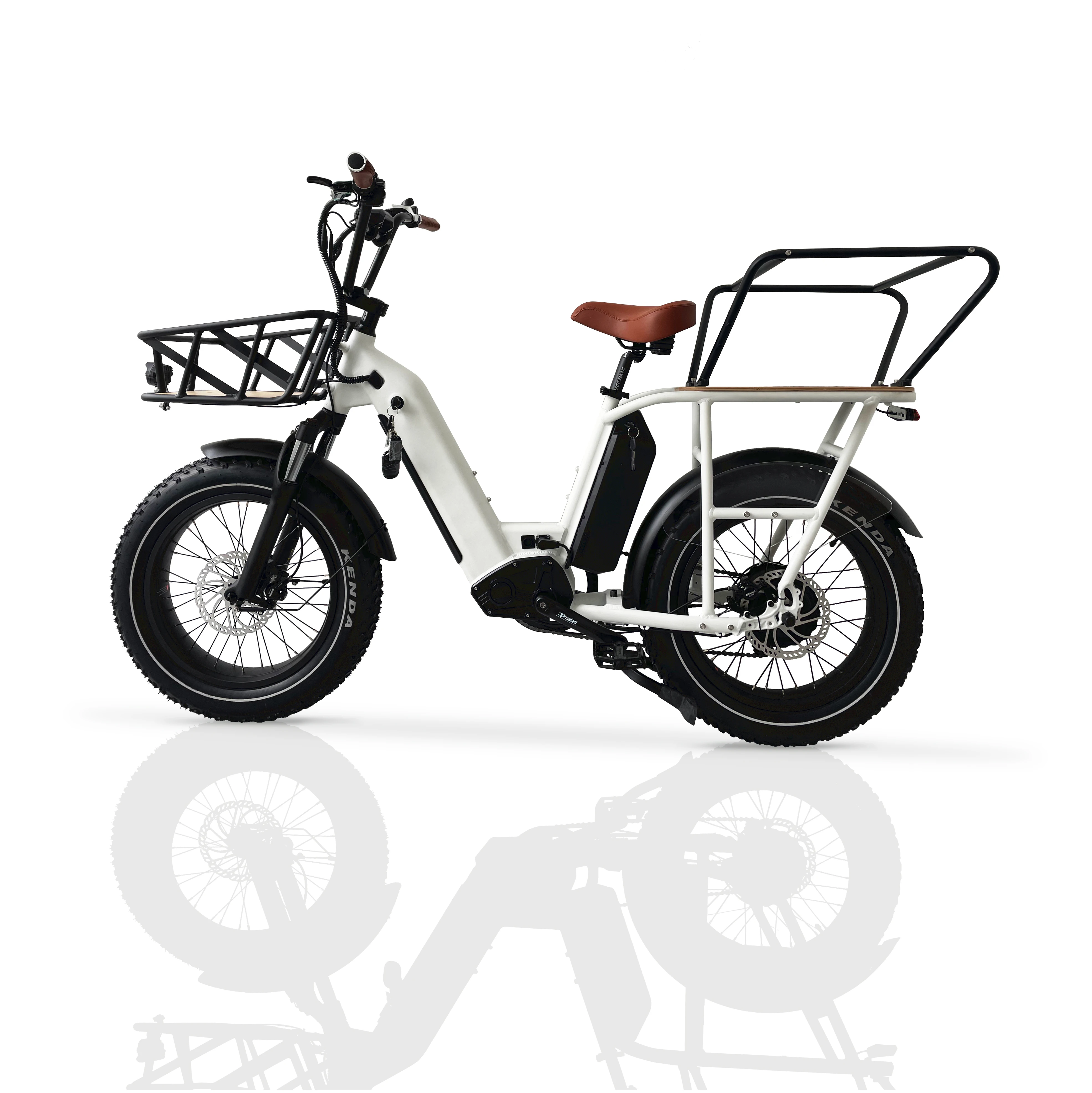 GreenPedel Convenient dual battery long seat ebike 750W powerful motor electric cargo bike