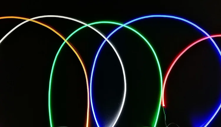 3.0mm Side Glow Fiber Optic Cable fibre light use on car