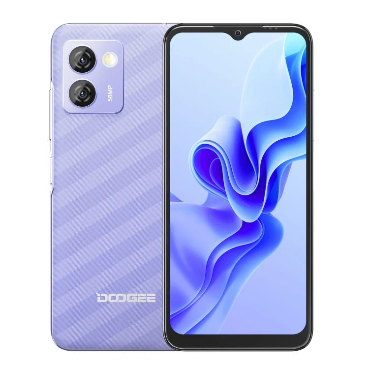 Wholesale Price DOOGEE N50 Pro 8GB+256GB Side Fingerprint 6.52 inch Android 13 Spreadtrum T606 Octa Core 4G OTG Smartphone