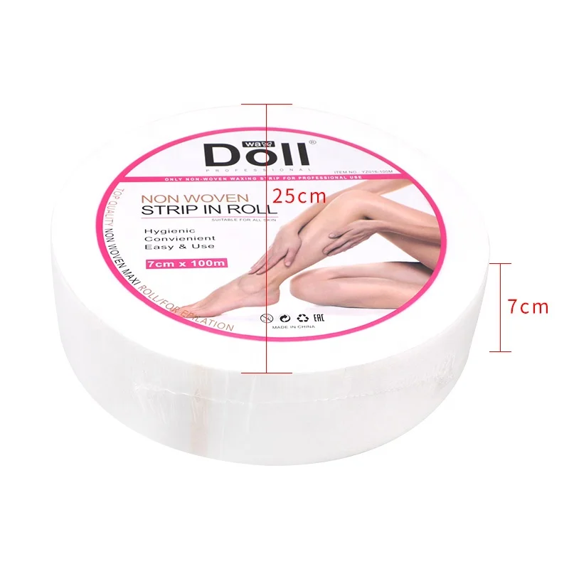 100meter Beauty Salon Supply Depilatory Wax Paper Roll No-woven Strip for Hair Removal Waxing