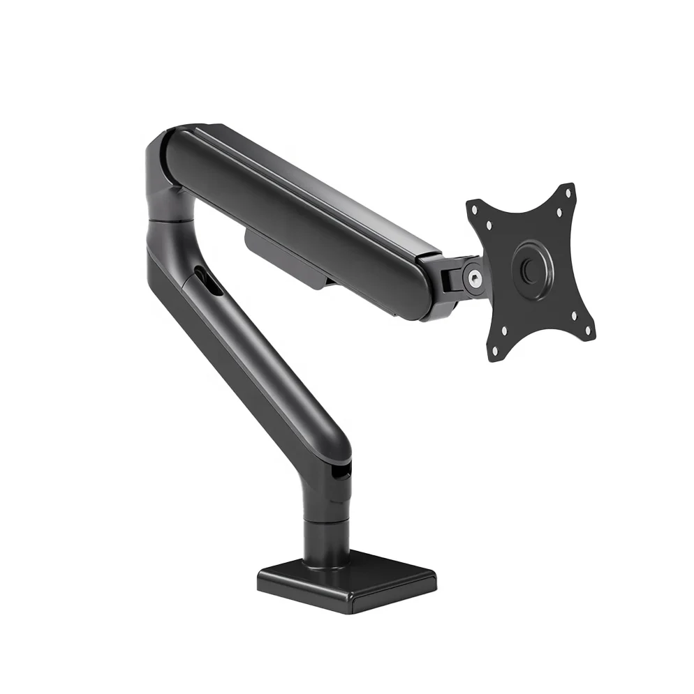 Manufacture Price 35' Premium Single Rotate Studio Desk Mount Adapter 13KG Sit Stand Single Monitor Stand Lift Engine Arm Mount