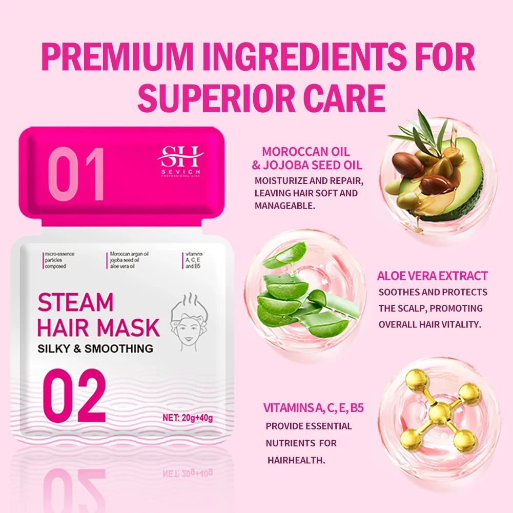 Hair Steam Mask Best Moroccan Oil Keratin Hair Care Cream Mask For Collagen Hair Growth Mask Treatments