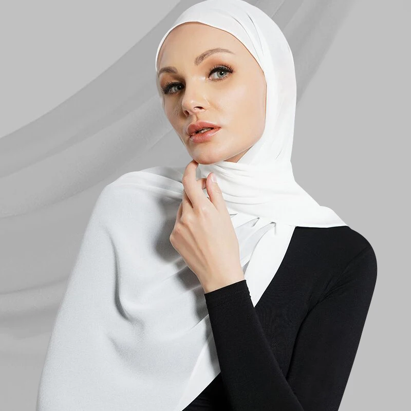 2019 New Design Shemale Gift Chiffon Silk The Girls Scarf With Soft Touching