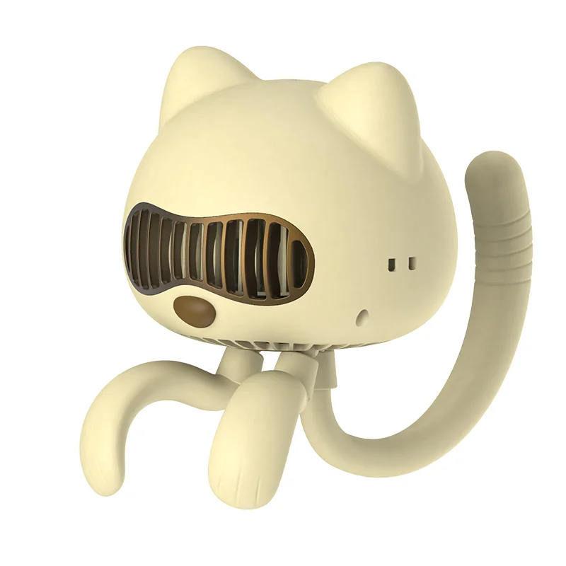 OEM  Factory Price Rechargeable 4000mA Battery Stroller Fan Cooling Lovely Hello Kitty Cat Style Fan For Child Baby