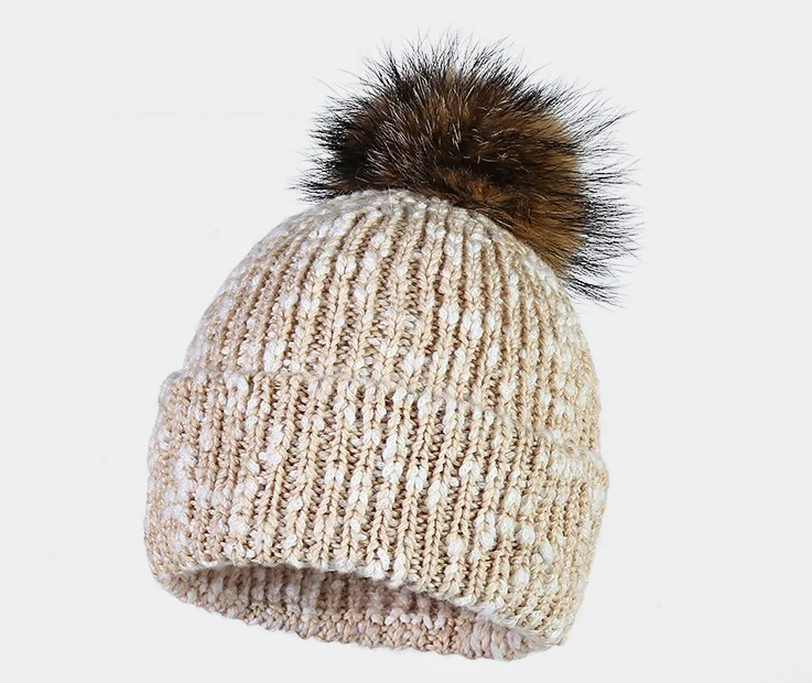 Villus Hot Sell Fashion beanie cap Sport knitted hat Custom bonnets Winter knitted beanie hat cap Bobble hat