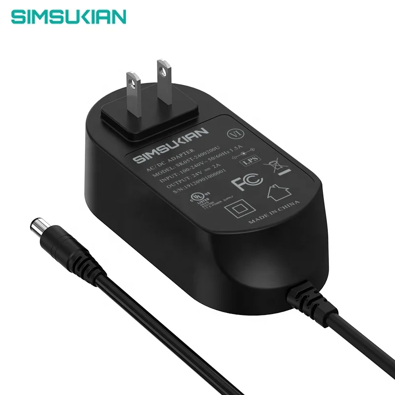 Simsukian SK05T 12v 4a power adapter natural coated 220v 9v dc power adapter 12v dc 3a 3.5a