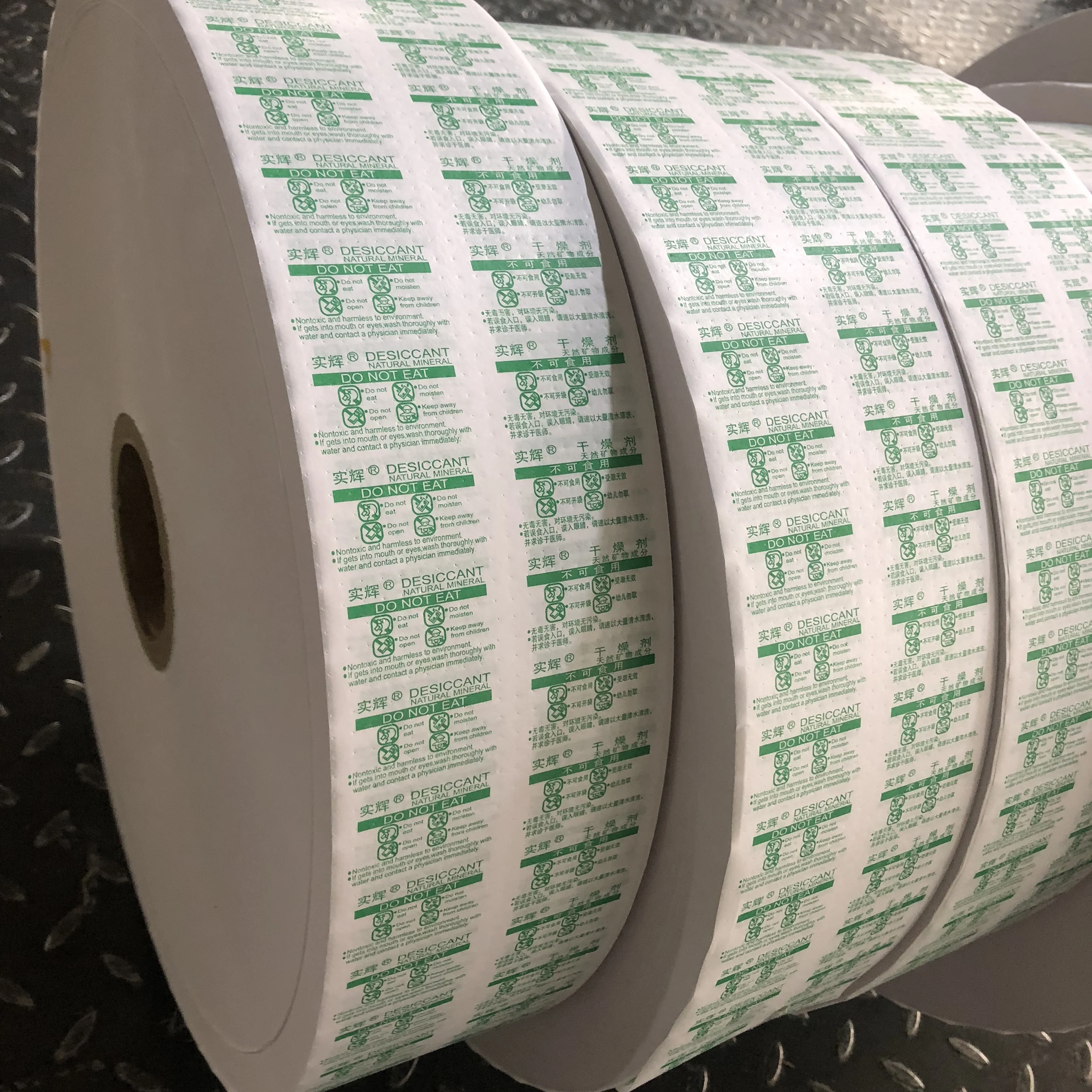 Printed Multi-Layer Composite Non-Woven Film Desiccant Wrapping Paper