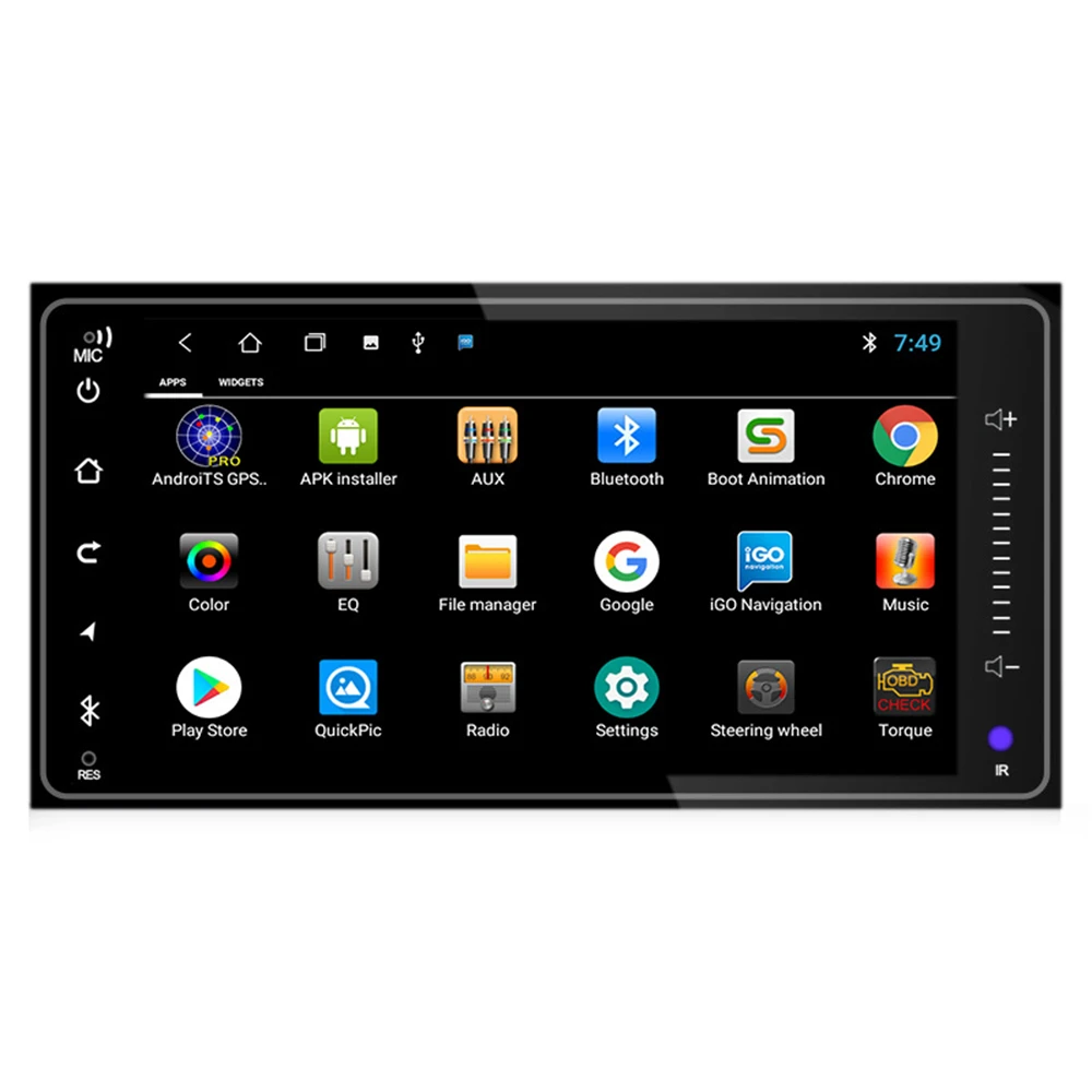 7 Inch Android 9 4Core 1G +16G Car Video Radio for Toyota Camry RAV4 Highlander Hilux Universal Corolla GPS Audio Radio