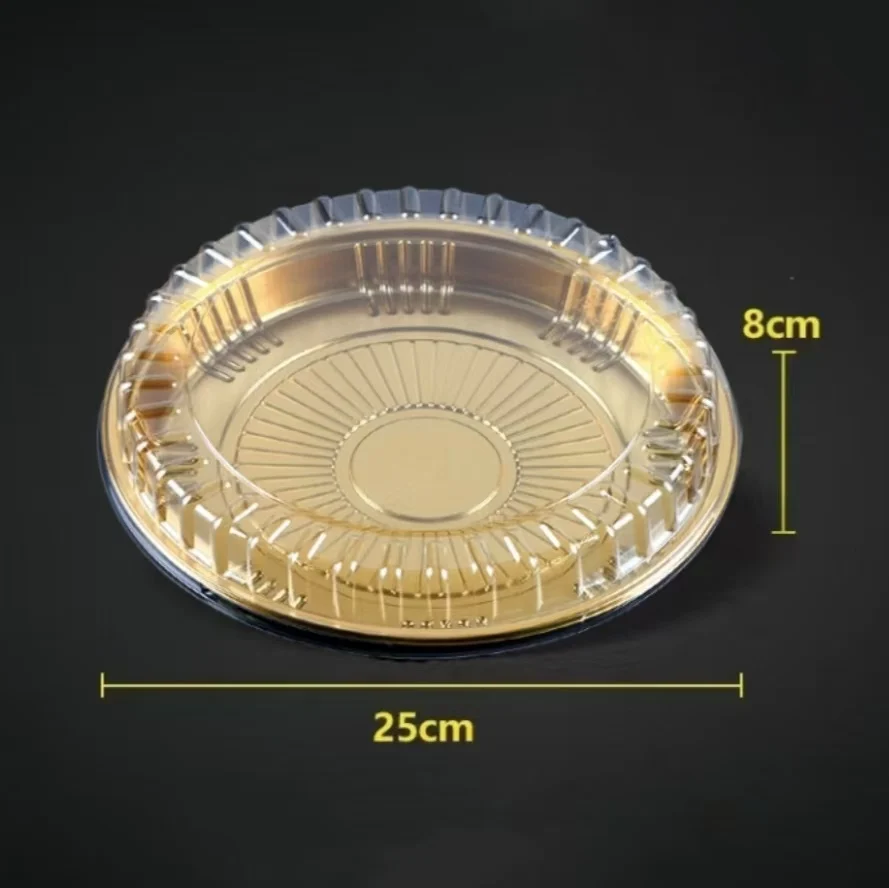 Food Packaging Boxes Sushi Tray with Transparent Round Cover Ecofriendly Plastic Package Food Grade OEM ODM Available Sushi Tray
