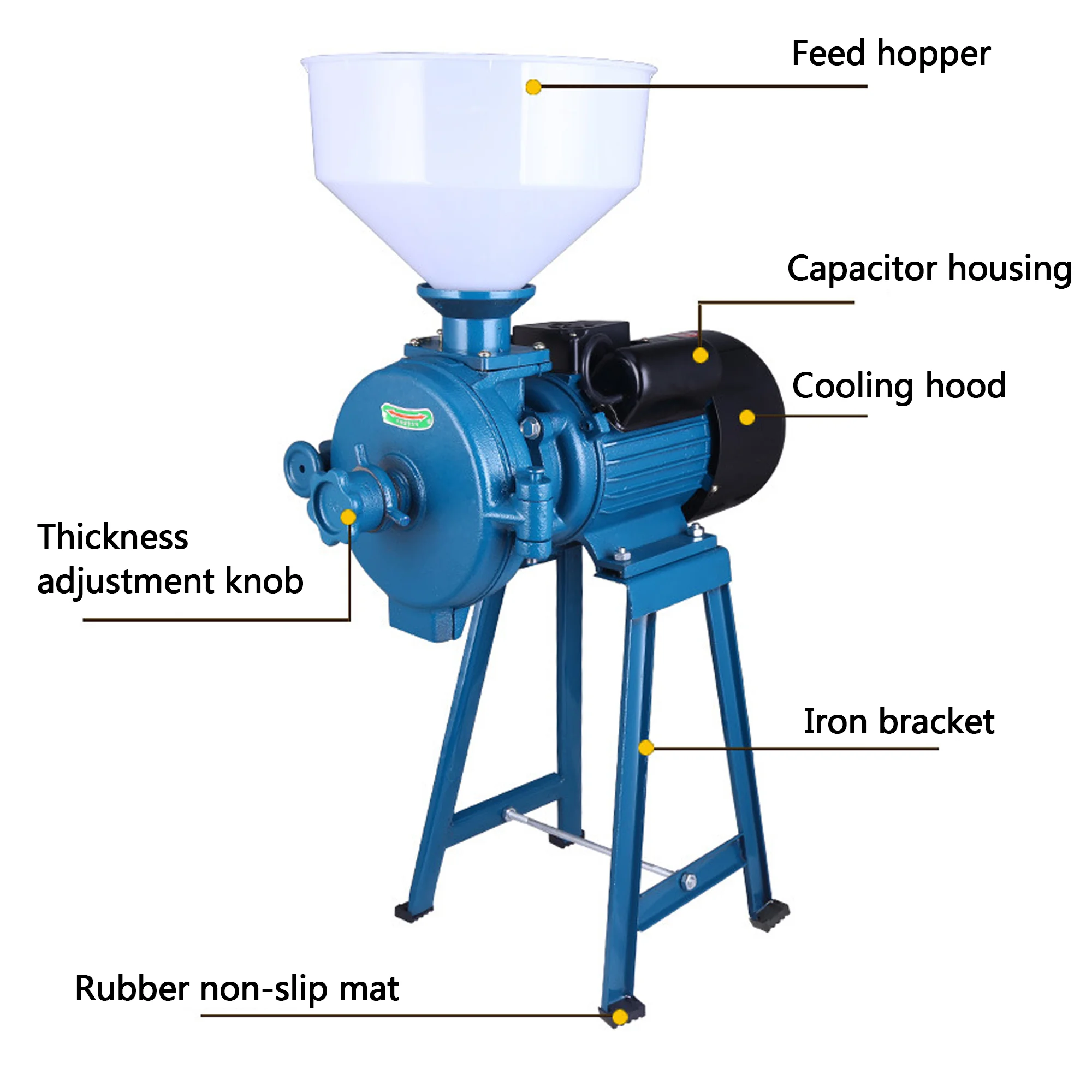 Amazon hot sales Grain dry and wet universal milling machine Commercial Grain Mill grain grinder