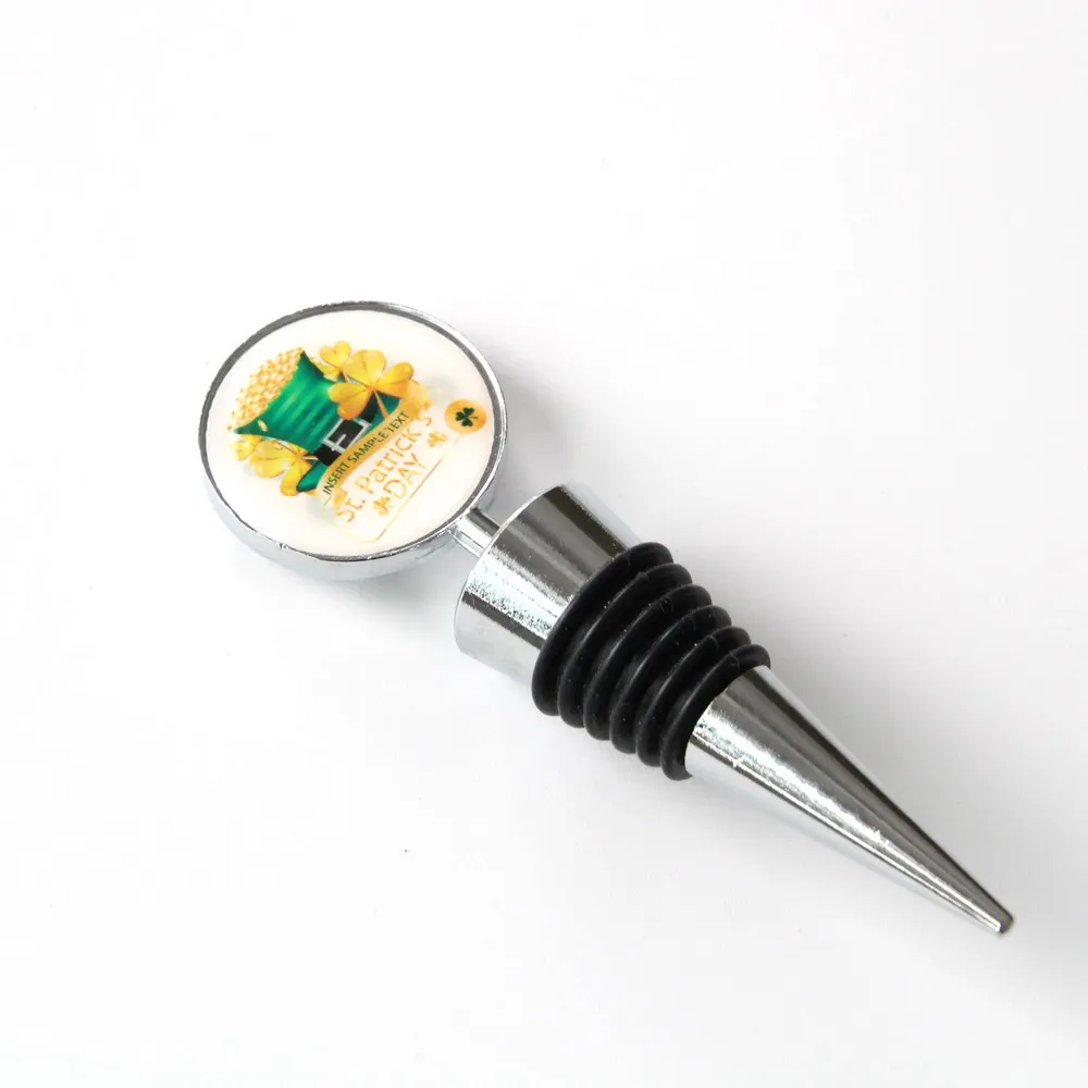 Wholesale custom logo printed France Ireland Germany souvenir cheap pretty decorative wine stoppers