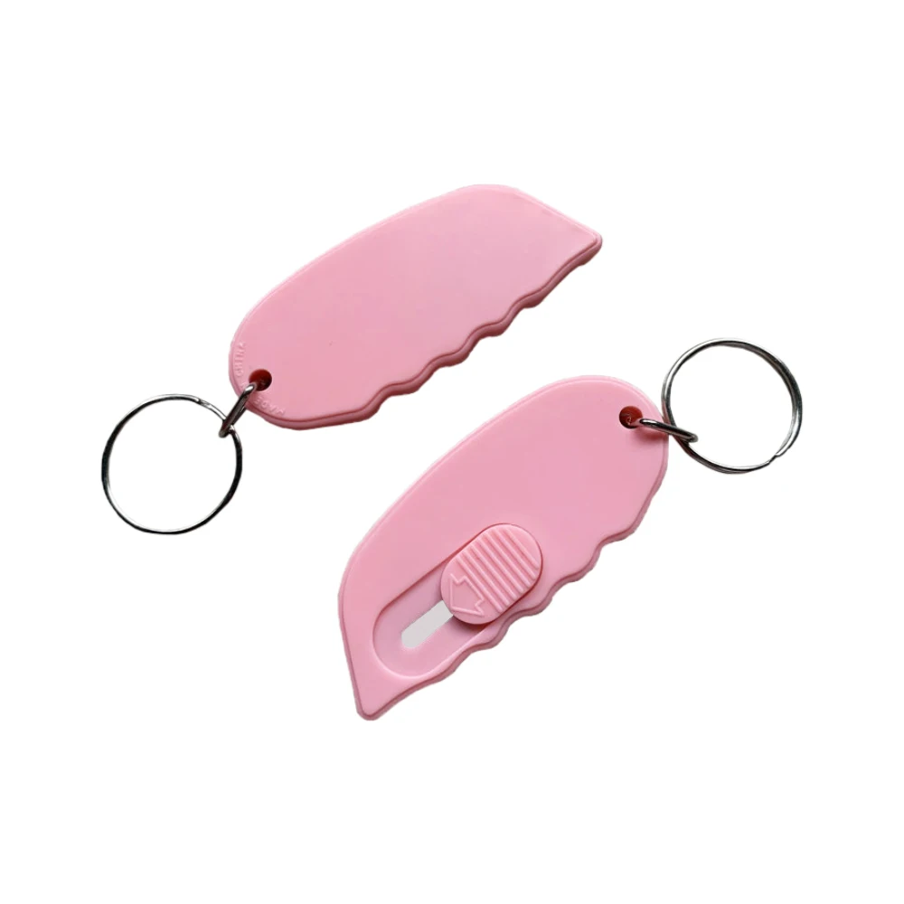 Custom Logo Plastic Colorful Retractable Safety Carton Box Cutter Knife