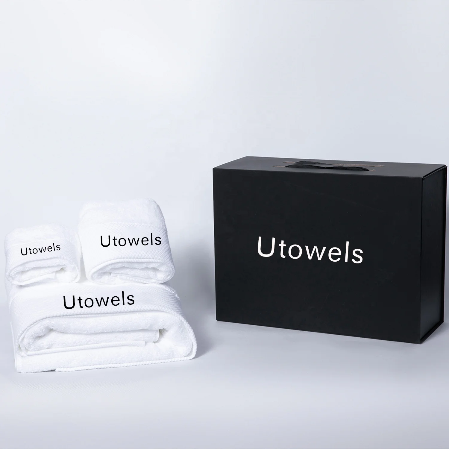 Роскошный подарочный набор полотенец из 100% египетского хлопка в подарочной коробке