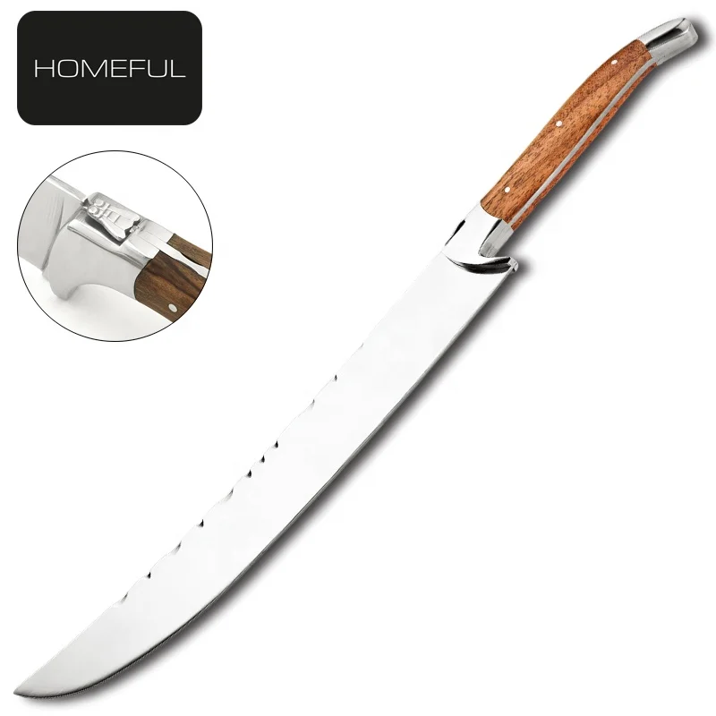 Premium champagne Sabre Knife with Olive Wood Handle